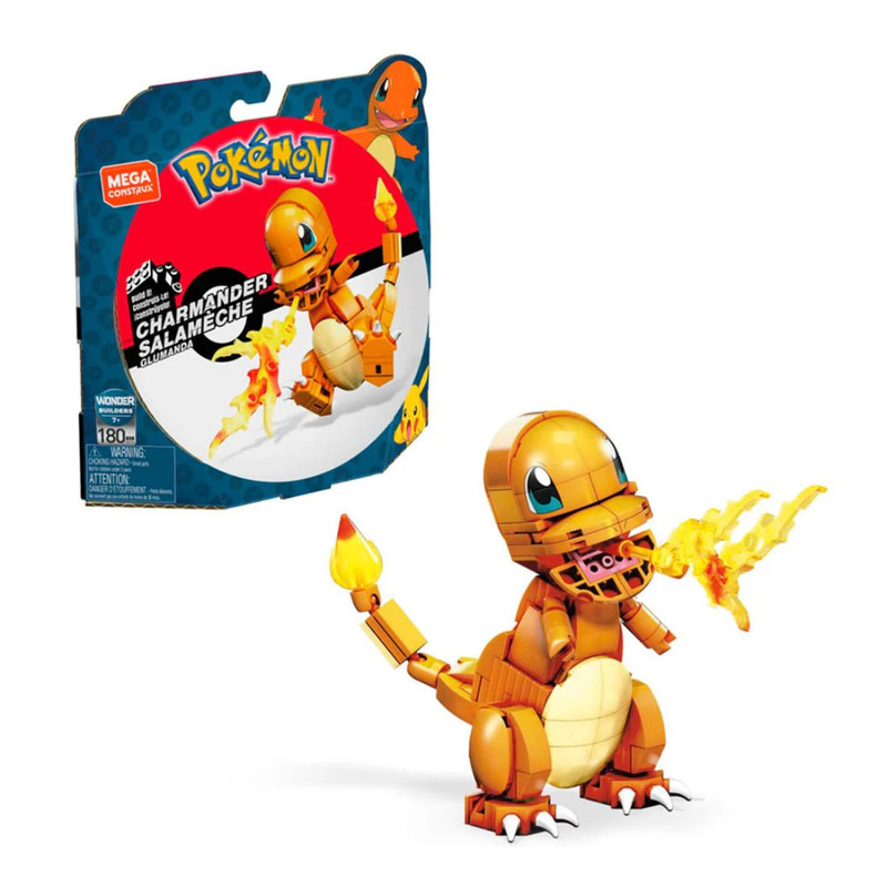 Mega Pokémon Build & Show Charmander Building Set - 180pc - بوكيمون